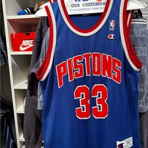 Champion Detroit Pistons Grant Hill Jersey